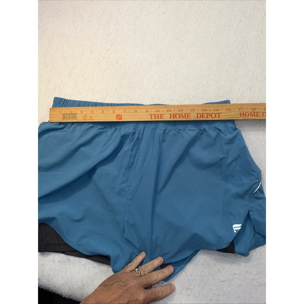 Fabletics‎ Women's Lined Running Shorts Blue Athletic Workout Gym Size L Approx